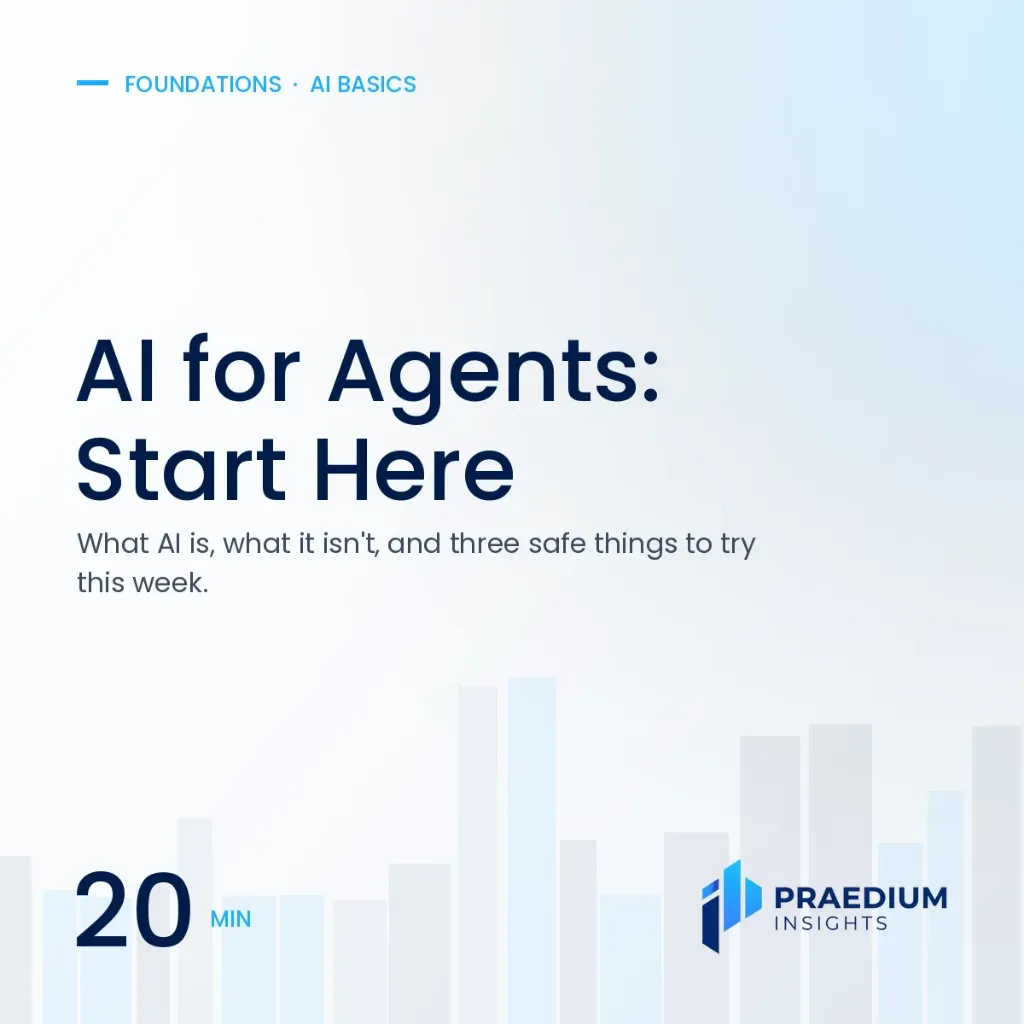 AI for Real Estate Professionals: Start Here